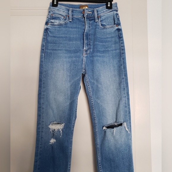 Mother jeans high waisted rider ankle fray "party like a pirate" size 25 - Picture 4 of 15